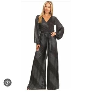 Karen-T Design made in USA sparkly jumpsuit size 2X in EUC